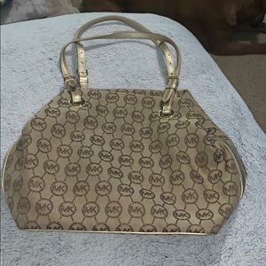 Gold Michale Kors bag